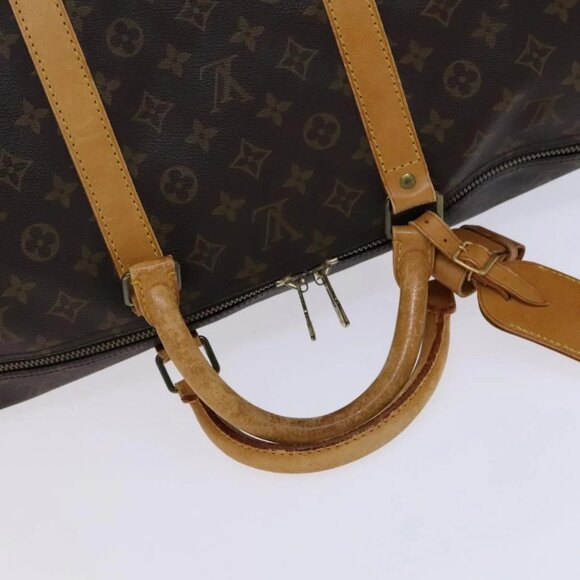 LOUIS VUITTON Monogram Keepall 60 Boston Bag M41422 LV Auth BD700 - Picture 7 of 16